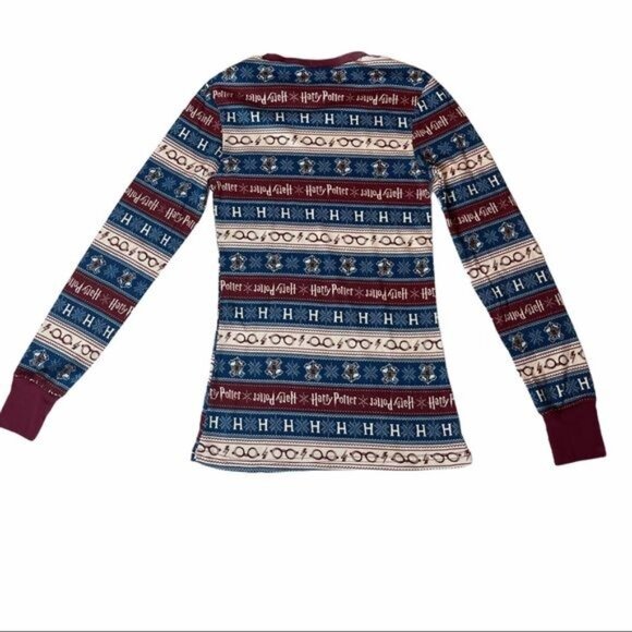 Harry Potter Themed  Youth 2pc Cotton Pajama Set XS Hogworts Magic Wizard - Picture 4 of 14